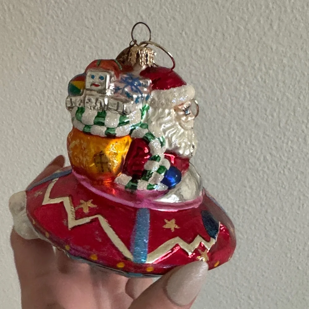 Christopher Radko Santa Claus UFO Ornament - Picture 7 of 10